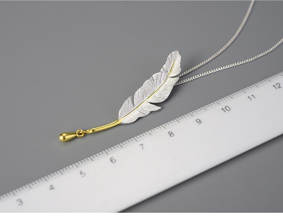 Pendentif Plume Argent