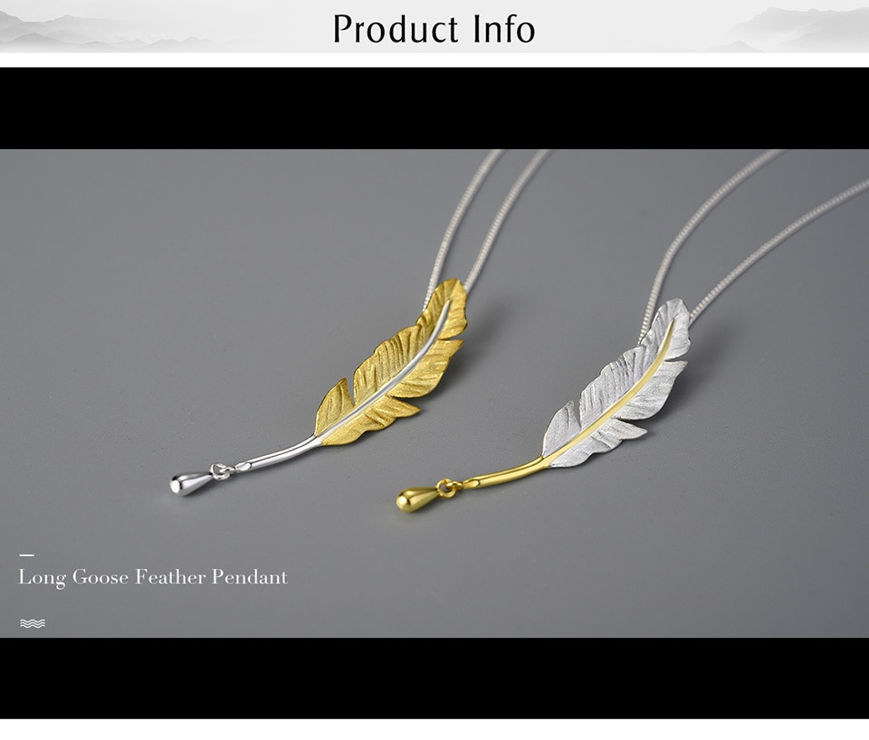 Pendentif Plume Argent