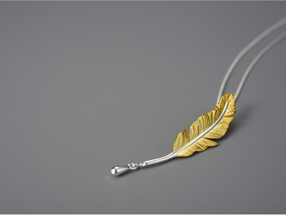 Pendentif Plume Argent